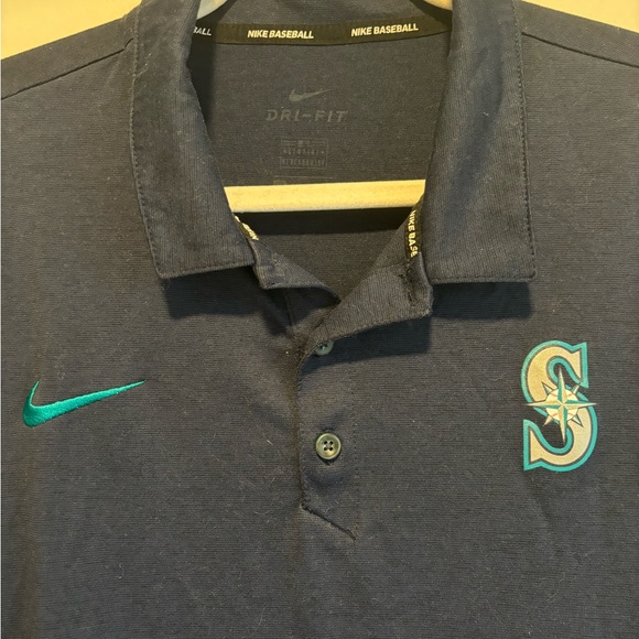 Seattle Mariners Nike MLB Branded Navy Polo - Picture 4 of 7